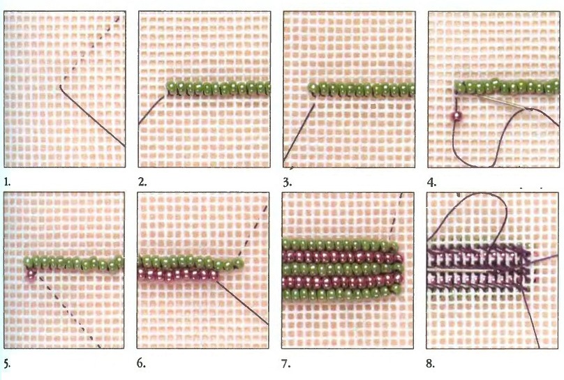 Вышивка бисером для начинающих - основные приемы
