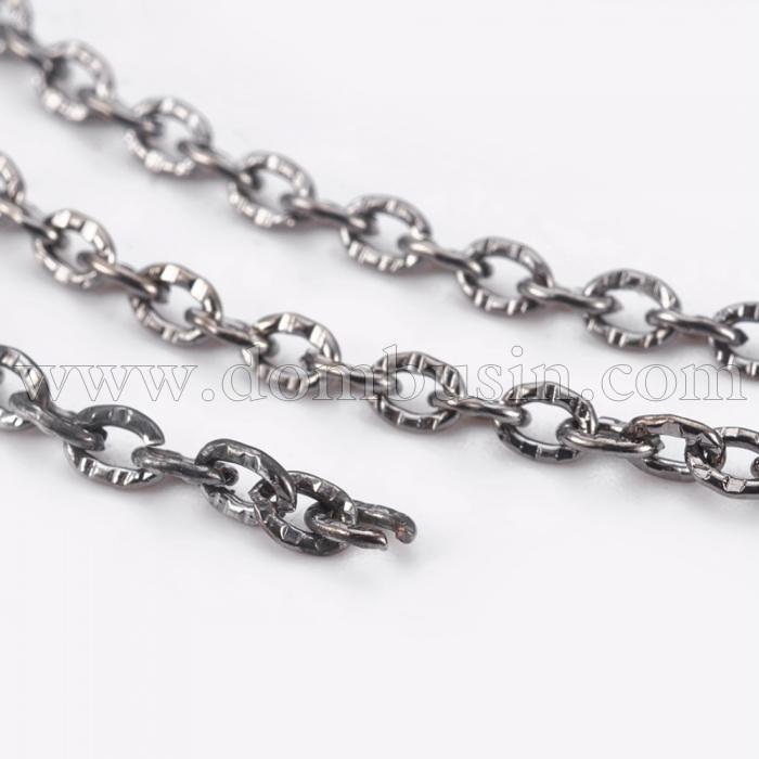 Ланцюг Якірне Плетіння, Залізо, Колір: Збройна Сталь, Ланка: 5.8х3.5мм, Товщина 0.9мм, (УТ000008177)