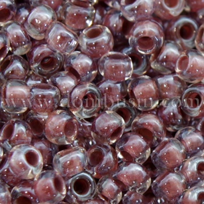 Бисер 38818 Чешский Preciosa 10/0, Прозрачный Окраска из Середины CTC, Коричневый, Круглый, (УТ0001850)