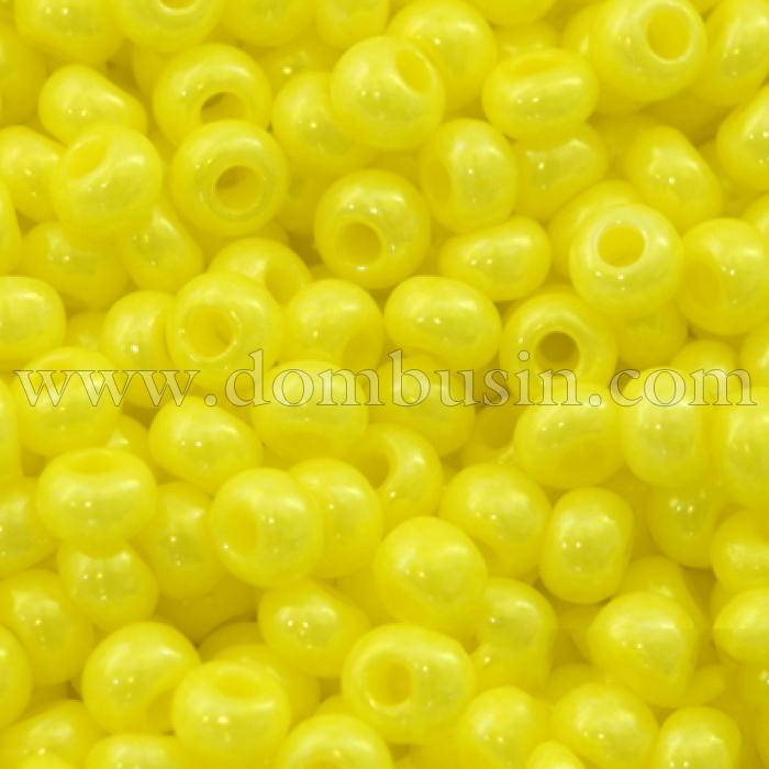Бисер 16186 Чешский Preciosa 10/0, Солгель Окрашенный SDC, Желтый, Круглый, (УТ0001916)