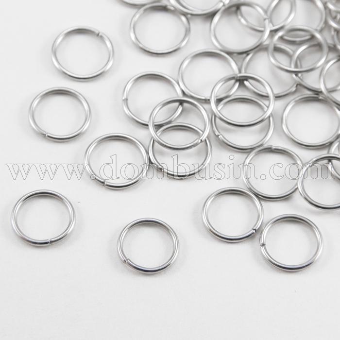 Колечка Одинарні, Залізні, Колір: Платина, Розмір: 5мм, Товщина 0.7мм, 50г / близько 1150шт, (БА000000605)