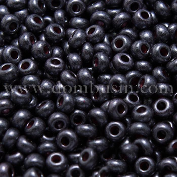 Бисер 28998 Чешский Preciosa 10/0, Непрозрачный матовый OM, Фиолетовый, Круглый, (УТ0003670)