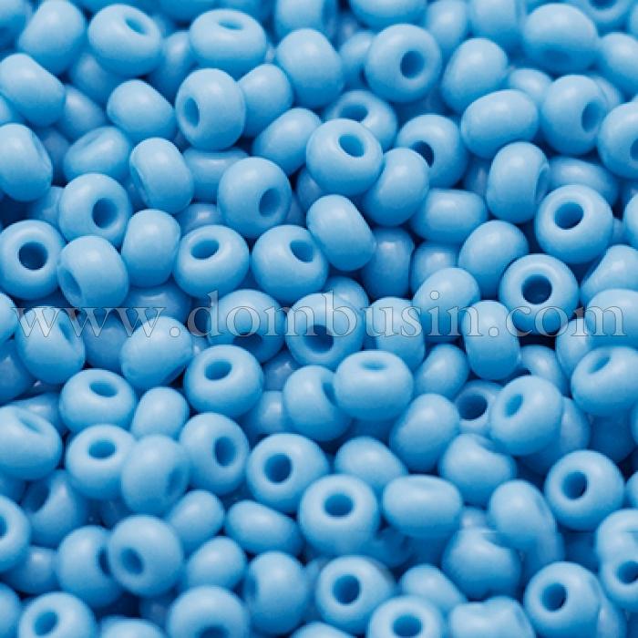 Бисер 63020 Чешский Preciosa 10/0, Естественный Непрозрачный NO, Голубой, Круглый, (УТ0004371)