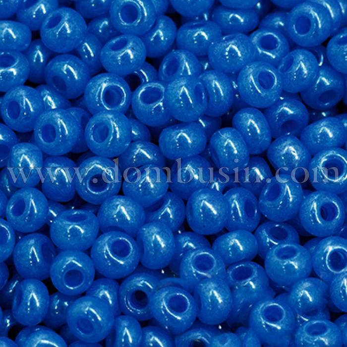 Бісер 17165 Чеський Preciosa 10/0, Алебастр Перлинний ALTCL, Блакитний, Круглий, (УТ0005685)