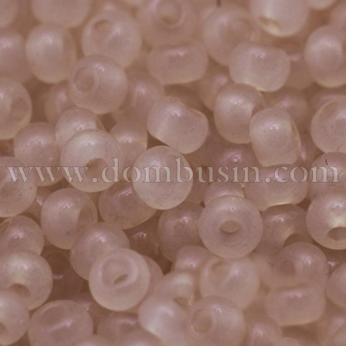 Бісер 02212 Чеський Preciosa 10/0, Алебастр Кольоровий DA, Бежевий, Круглий, (УТ0010334)