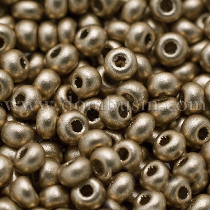 Бисер 01710 Чешский Preciosa 10/0, Металлик Матовый CTMM, Бронзовый, Круглый, (УТ0010319)