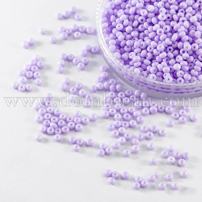 Бисер 03223 Чешский Preciosa 10/0, Солгель Окрашенный SDC, Сиреневый, Круглый, (УТ0010423)