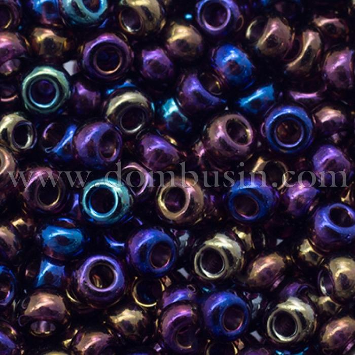 Бисер 21080 Чешский Preciosa 10/0, Непрозрачный Радужный OL, Бензольный, Круглый, (УТ0011264)