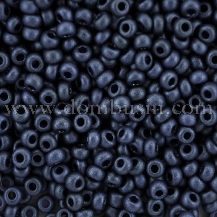 Бісер 28928 Чеський Preciosa 10/0, Непрозорий матовий OM, Синій, Круглий, (УТ0026293)