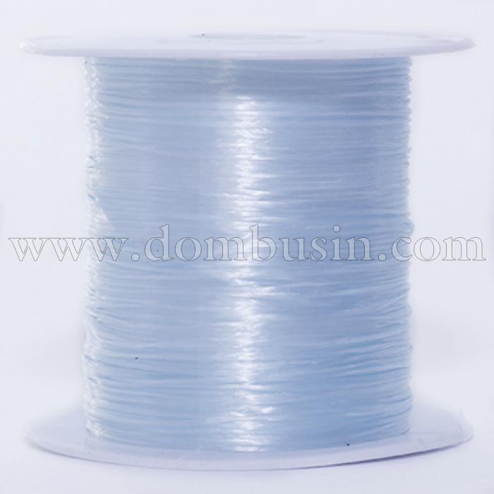 Нить Упругая Эластичная 0.8мм/10м, Цвет: Голубой, Толщина 0.8мм, около 10м/1катушка, (УТ0026590)