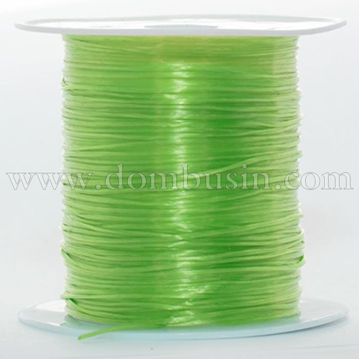 Нить Упругая Эластичная 0.8мм/10м, Цвет: Зеленый, Толщина 0.8мм, около 10м/1катушка, (УТ0026594)