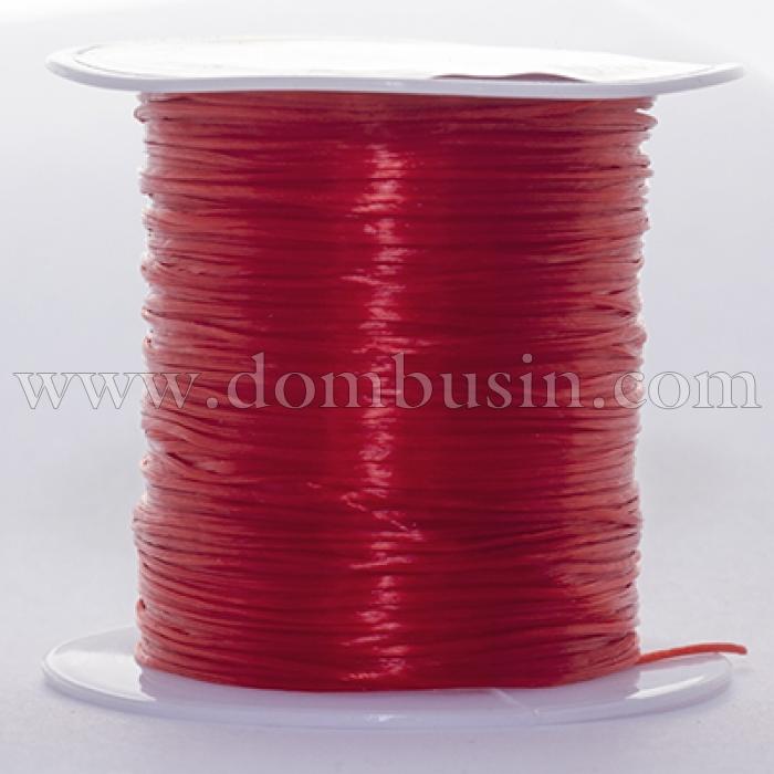 Нить Упругая Эластичная 0.8мм/10м, Цвет: Красный, Толщина 0.8мм, около 10м/1катушка, (УТ0026597)
