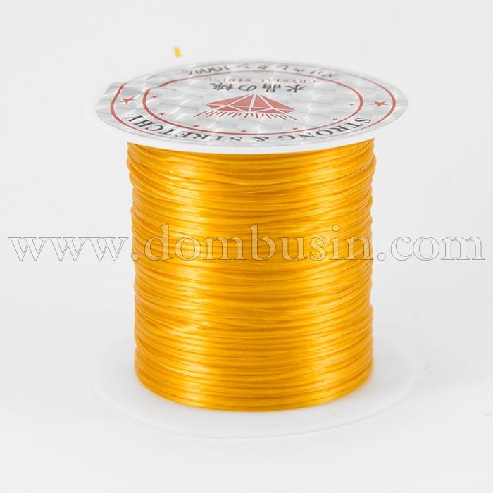 Нить Упругая Эластичная 0.8мм/10м, Цвет: Оранжевый, Толщина 0.8мм, около 10м/1катушка, (УТ0026605)