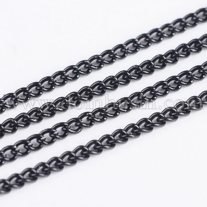 Ланцюг Вітое Плетіння, Залізо, Колір: Збройна Сталь, Ланка: 3х2мм, Товщина 0.6мм, (УТ0030373)