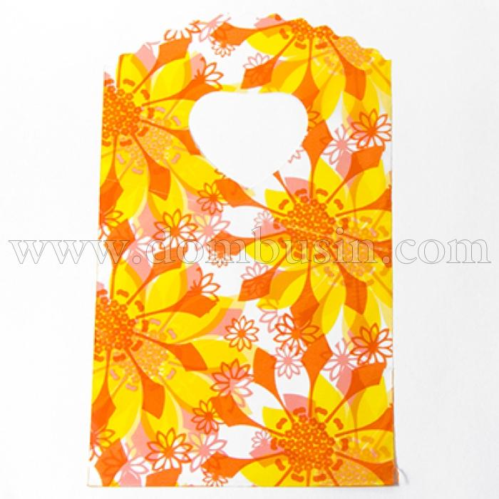 Полиэтиленовый пакет, Цвет: Оранжевый, Размер: Длина 14.5см, Ширина 8.5см, (УТ100005779)