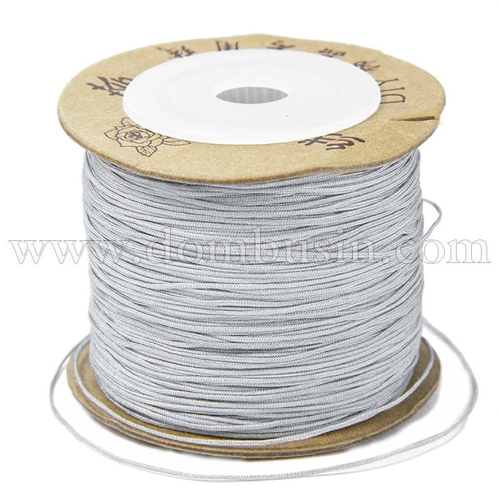 Шнур Нейлоновий, Колір: Сріблястий, Розмір: Діаметр 0.6мм, (УТ100005600)