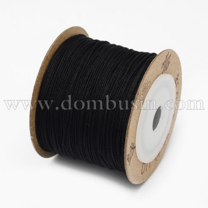 Шнур Нейлоновый, Цвет: Черный, Размер: Диаметр 0.8мм, (УТ100005602)