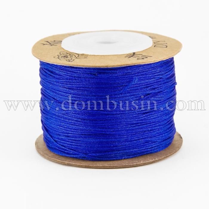 Шнур Нейлоновий, Колір: Синій, Розмір: Діаметр 0.8мм, (УТ100005605)
