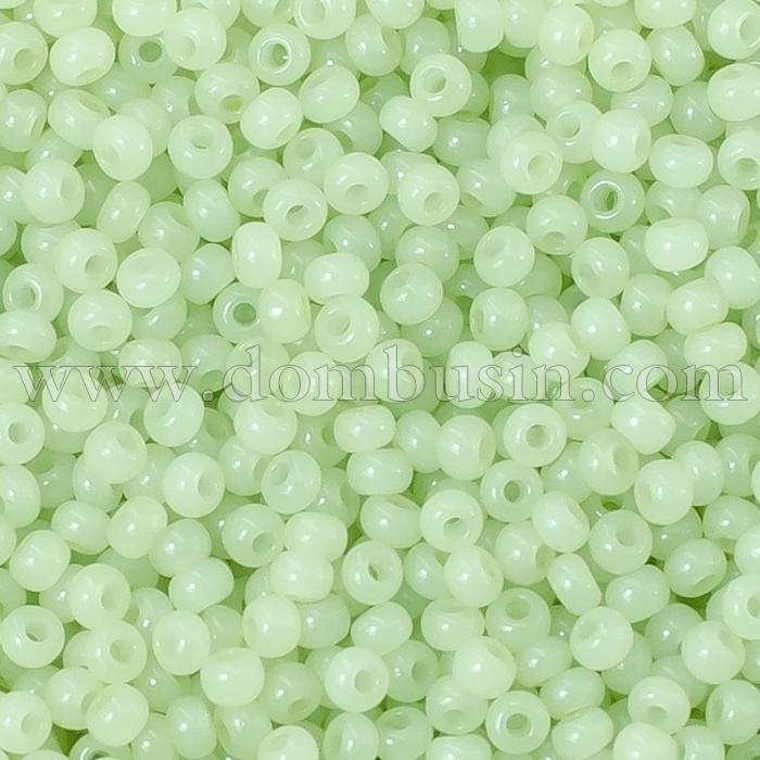 Бісер 02252 Чеський Preciosa 10/0, Алебастр Перлинний ALTCL, Жовтий, Круглий, (УТ100007356)