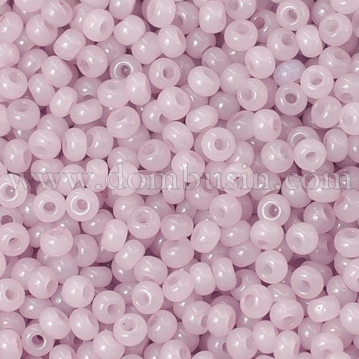 Бисер 02294 Чешский Preciosa 10/0, Алебастр Цветной DA, Розовый, Круглый, (УТ100007359)