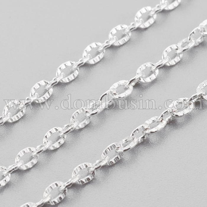 Ланцюг Якірне Плетіння, Залізо, Колір: Срібло, Ланка: 3х2мм, Товщина 0.6мм, (УТ100007225)