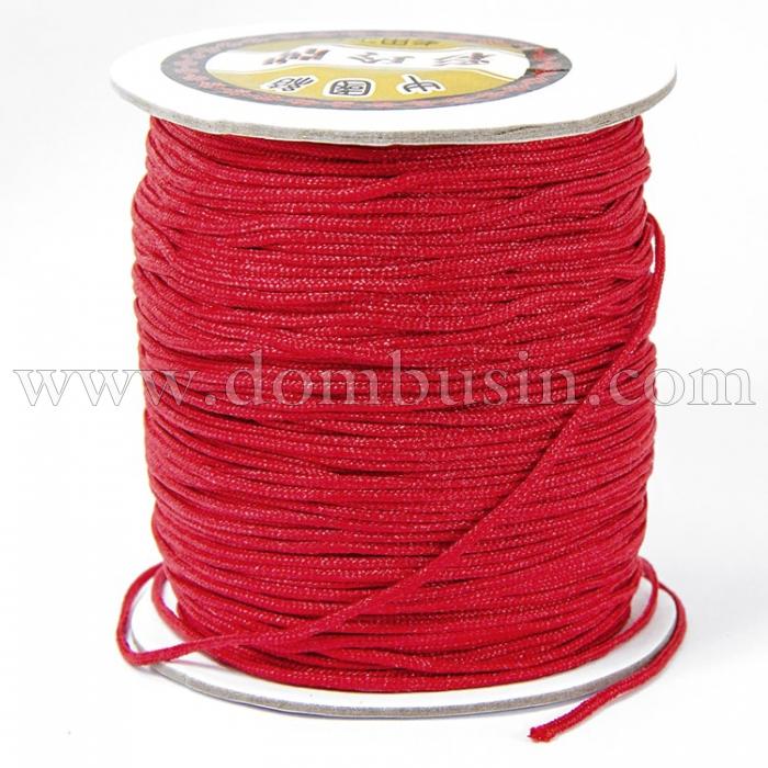 Шнур Нейлоновый, Цвет: Красный, Размер: Диаметр 1.5мм, (УТ100009692)