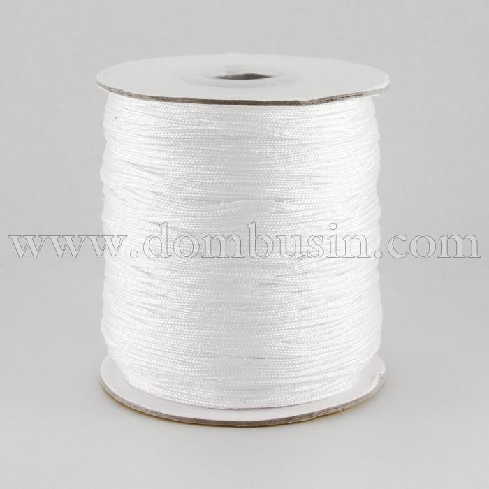 Шнур Нейлоновый, Цвет: Белый, Размер: Диаметр 1.5мм, (УТ100009694)