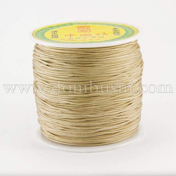 Шнур Нейлоновый, Цвет: Бежевый, Размер: Диаметр 0.8мм, (УТ100009771)