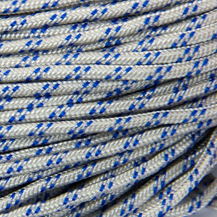 Шнур Паракорд Поліестер та Спандекс Смугастий, Колір: Сріблястий, Розмір: 2мм, (УТ100009942)