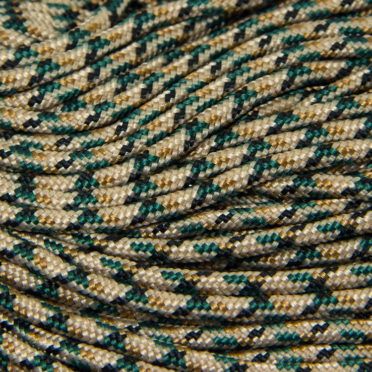 Шнур Паракорд Полиэстер и Спандекс Полосатый, Цвет: Верблюжий, Размер: 2мм, (УТ100009952)