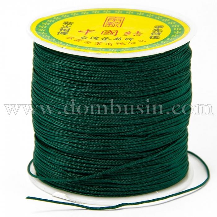 Шнур Нейлоновий, Колір: Темно-зелений, Розмір: Діаметр 0.8мм, (УТ100009778)