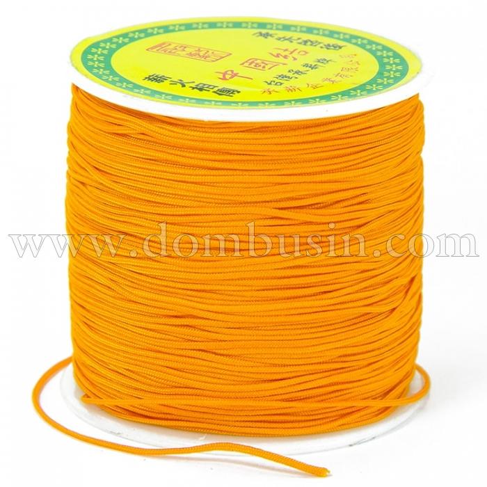 Шнур Нейлоновый, Цвет: Оранжевый, Размер: Диаметр 0.8мм, (УТ100009783)