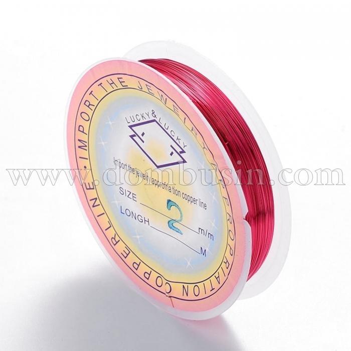 Медная Проволока 0.2мм/25м, Цвет: Темно-красный, Толщина 0.2мм, 35м/катушка, (УТ100009646)