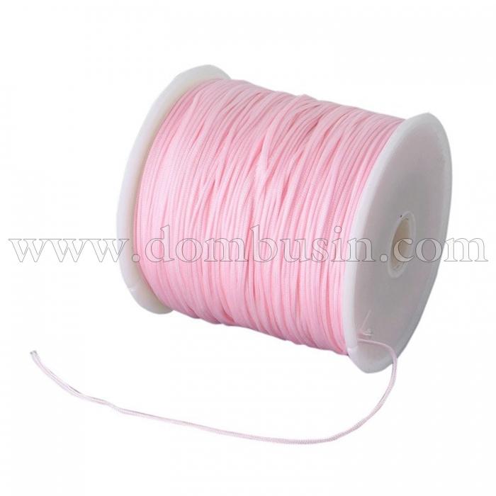 Шнур Нейлоновий, Колір: Рожевий, Розмір: Діаметр 0.5мм, (УТ100009773)