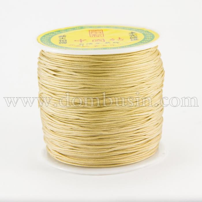 Шнур Нейлоновий, Колір: Бежевий, Розмір: Діаметр 0.5мм, (УТ100009805)