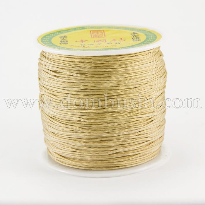 Шнур Нейлоновый, Цвет: Бежевый, Размер: Диаметр 0.8мм, (УТ100009806)