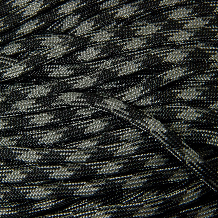 Шнур Паракорд Поліестер та Спандекс 7-ми жильний Смугастий, Колір: Сірий, Розмір: 4мм, (УТ100009109)