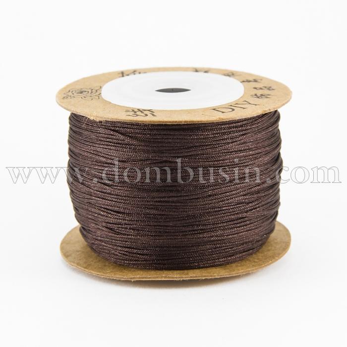 Шнур Нейлоновий, Колір: Коричневий, Розмір: Діаметр 0.8мм, (УТ100009900)