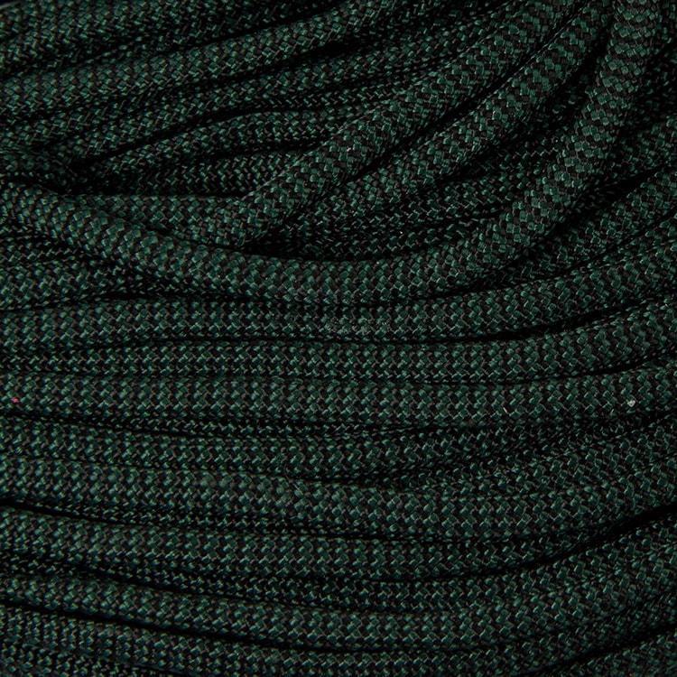 Шнур Паракорд Поліестер та Спандекс 7-ми жильний Смугастий, Колір: Темно-зелений, Розмір: 4мм, (УТ100009122)