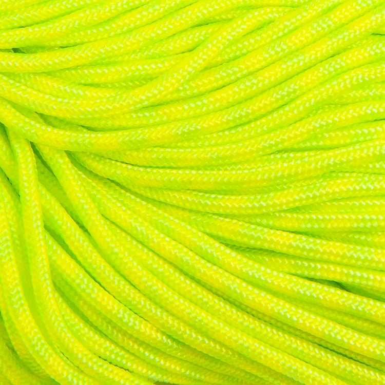 Шнур Паракорд Полиэстер и Спандекс Полосатый, Цвет: Желто-зеленый, Размер: 2мм, (УТ100009951)