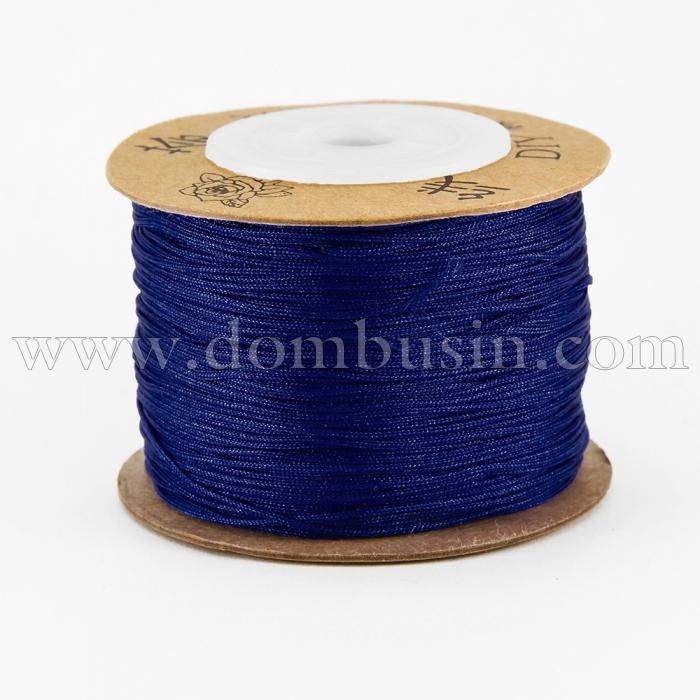 Шнур Нейлоновий, Колір: Темно-синій, Розмір: Діаметр 0.8мм, (УТ100009901)