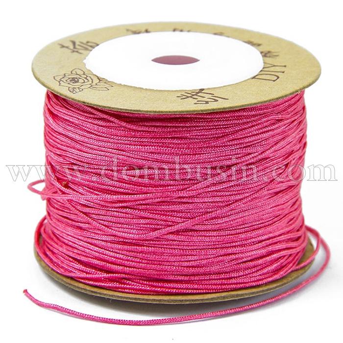 Шнур Нейлоновий, Колір: Рожевий, Розмір: Діаметр 0.8мм, (УТ100009903)