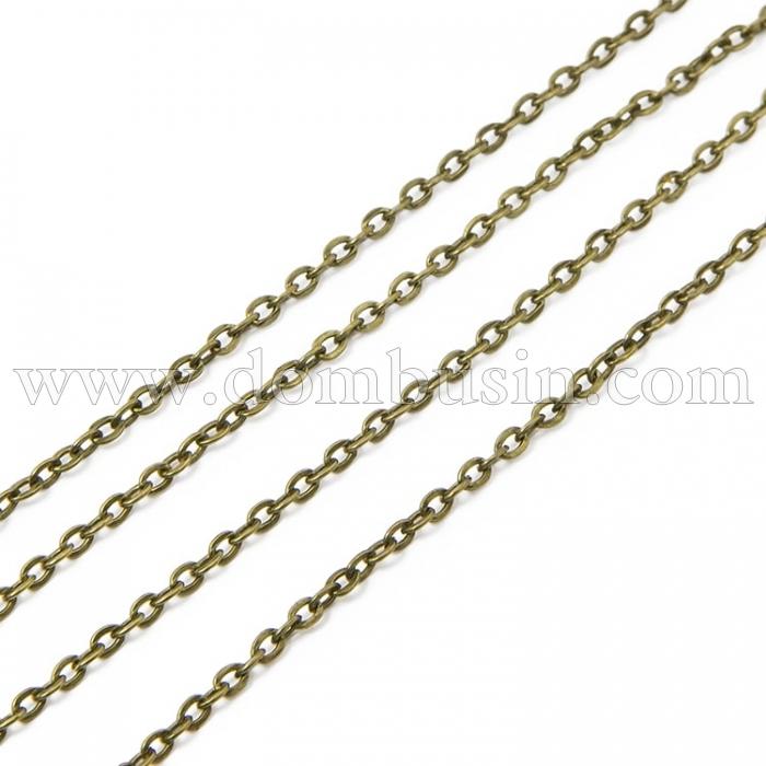 Ланцюг Якірне Плетіння, Залізо, Колір: Бронза, Ланка: 3x2мм, Товщина 0.5мм, (УТ100012304)