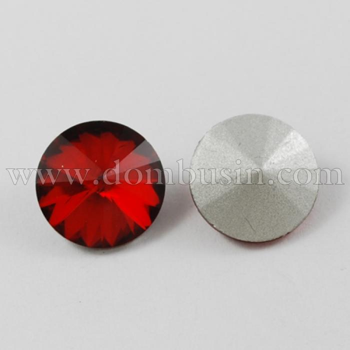 Стрази Скляні Конус, з Покриттям Задньою Сторони, Колір: Червоний, Розмір: 18x8.5 ~ 9мм, (УТ100013752)