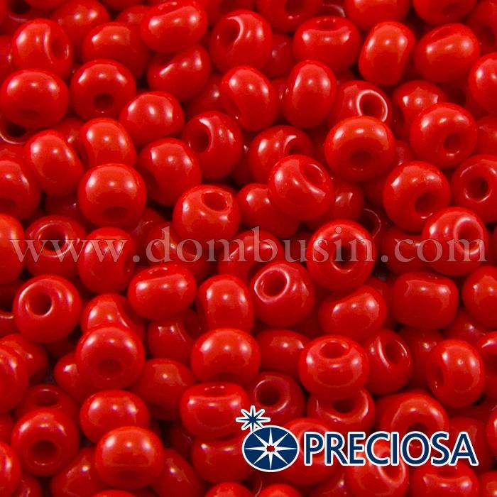 Бісер 93170 Чеський Preciosa 6/0, Природний Непрозорий NO, Червоний, Круглий, (УТ100015865)