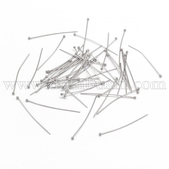 Піни з Шариком Нержавіюча Сталь, 40х0.7мм, Шарик: 2 мм, (УТ100016416)