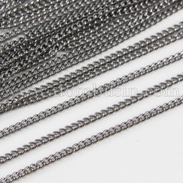 Ланцюг Вита, Залізо, Колір: Збройна Сталь, Ланка: 2.7x2мм, Товщина 0.6мм, (УТ100017536)