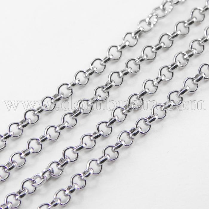 Цепь Якорное Плетение, Железо, Цвет: Платина, Звено: 3х3мм, Толщина 1мм, (УТ100017722)