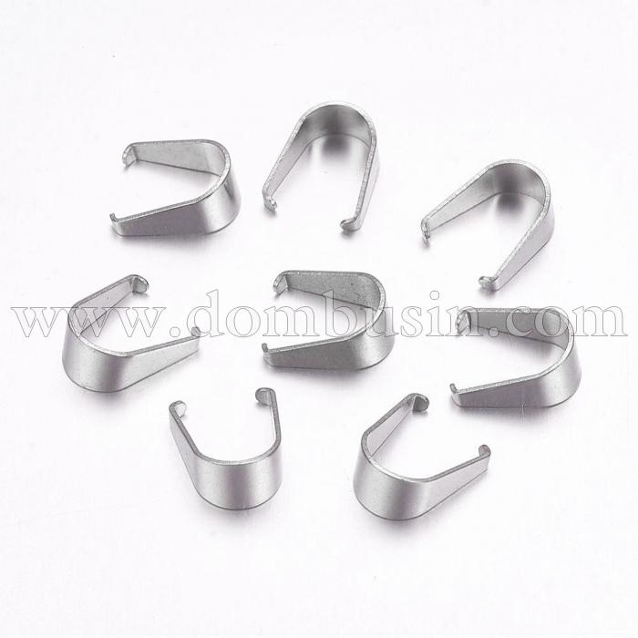 Держатели для Подвесок, Нержавеющая Сталь, Размер: 5.5x5x2.5мм (УТ100018203)