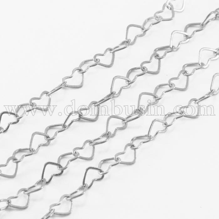 Ланцюг Ручна Робота, Латунь, Стійке Покриття, Паяний, Колір: Платина, Розмір: 6.5x4.5x0.3мм, (УТ100018322)